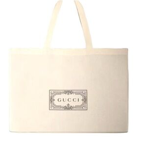 Gucci Ivory Canvas Tote